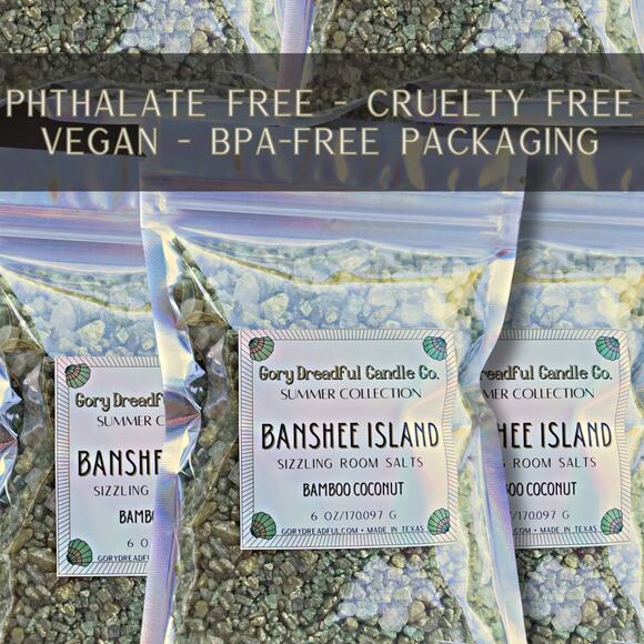 Banshee Island Sizzling Room Salt Crystal Potpourri: Bamboo & Coconut Scent - Picture 7 of 11